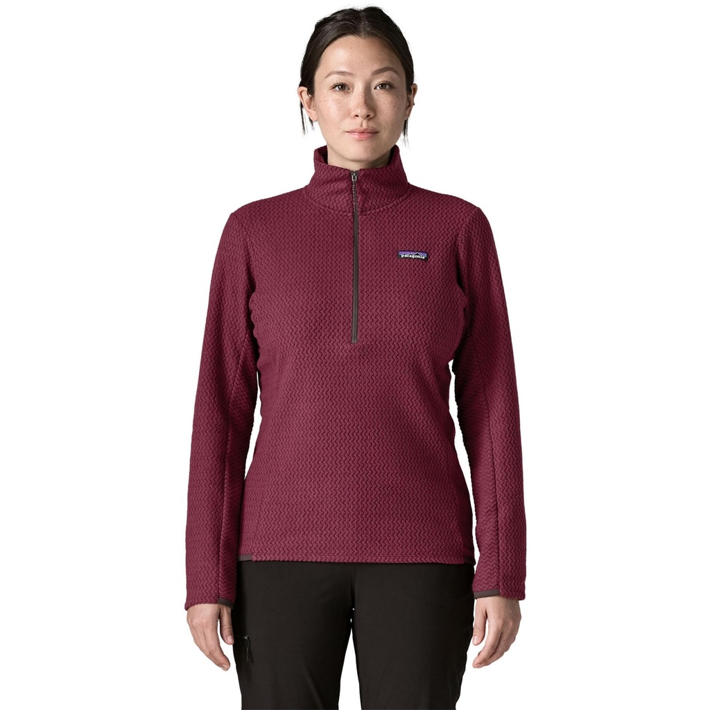 [000215807000000] Patagonia Women's R1 Air Half Zip Neck Fleece (Berry, XXS)