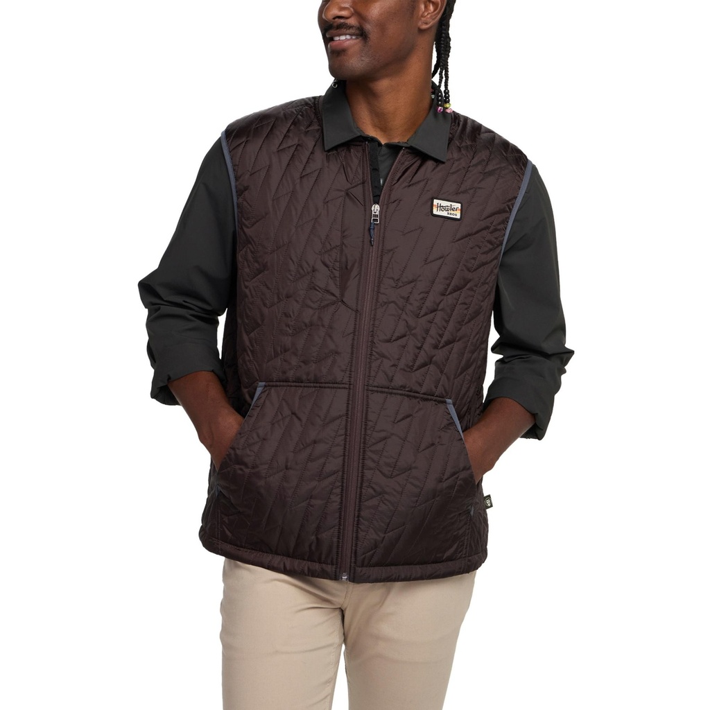 [000215957000000] Howler Brothers Men's Voltage Quilted Vest (Green, S)