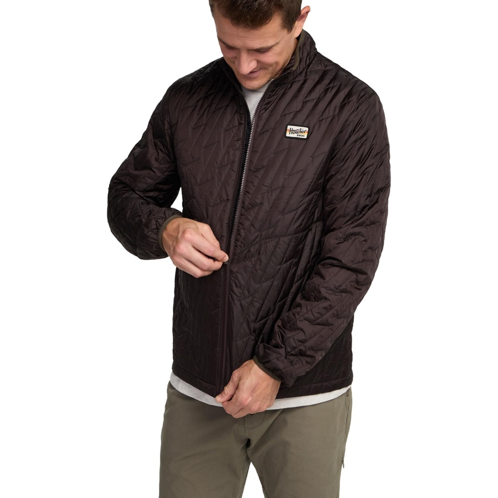 [000215963000000] Howler Brothers Men's Voltage Quilted Jacket (Green, S)