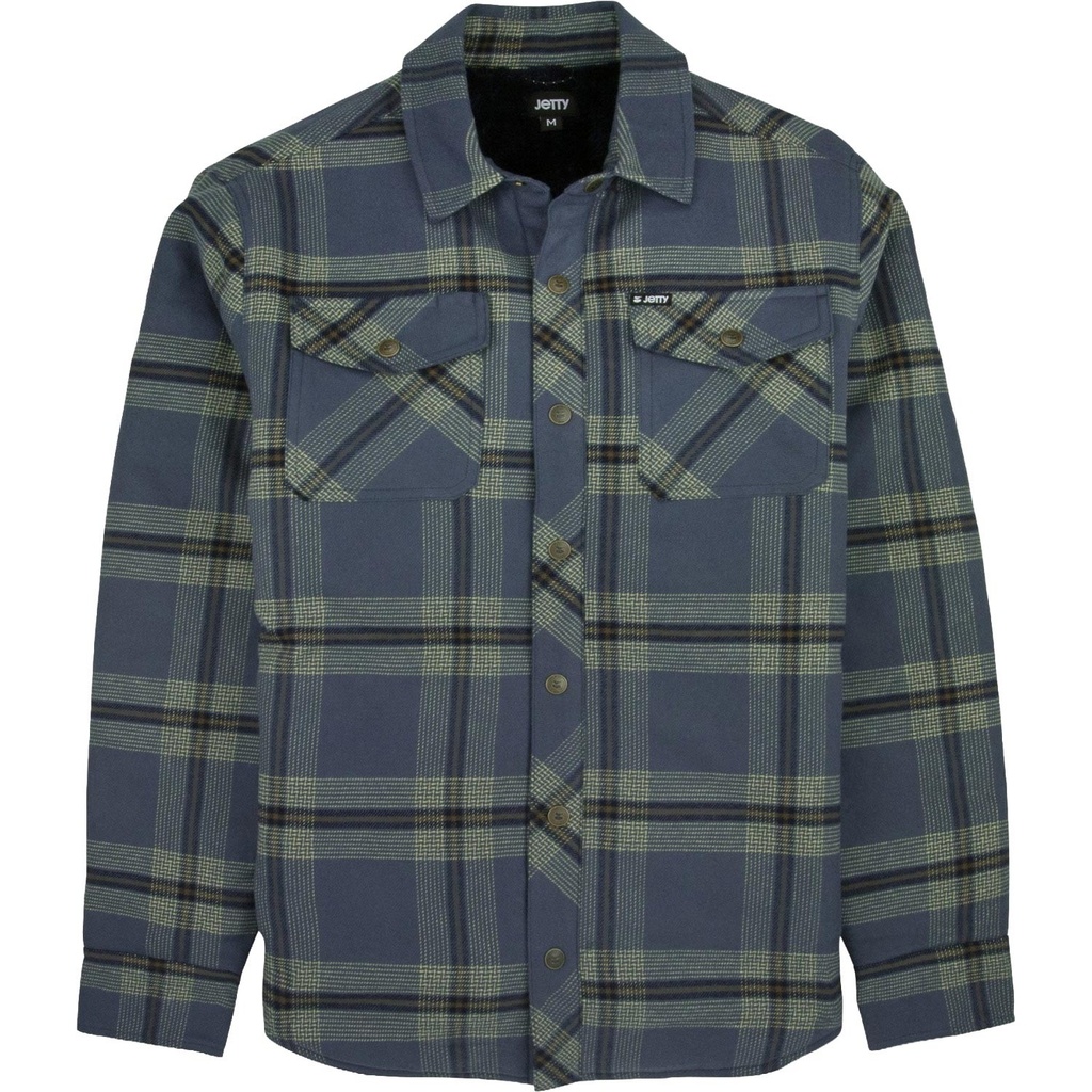 [000215970000000] Jetty Men's Sherpa Jacket (Indigo, S)