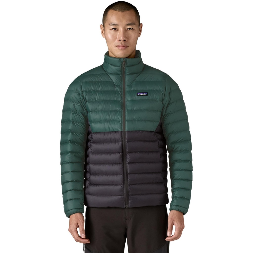 [000216506000000] Patagonia Men's Down Sweater Jacket (Cascade Green/Black, S)