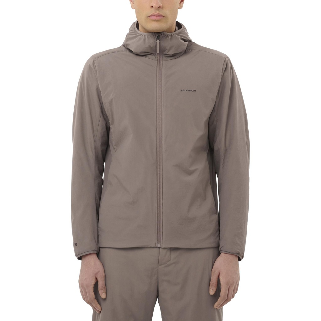 [000216528000000] Salomon Men's Mountain Flex Insulated Hooded Jacket (Iron, S)