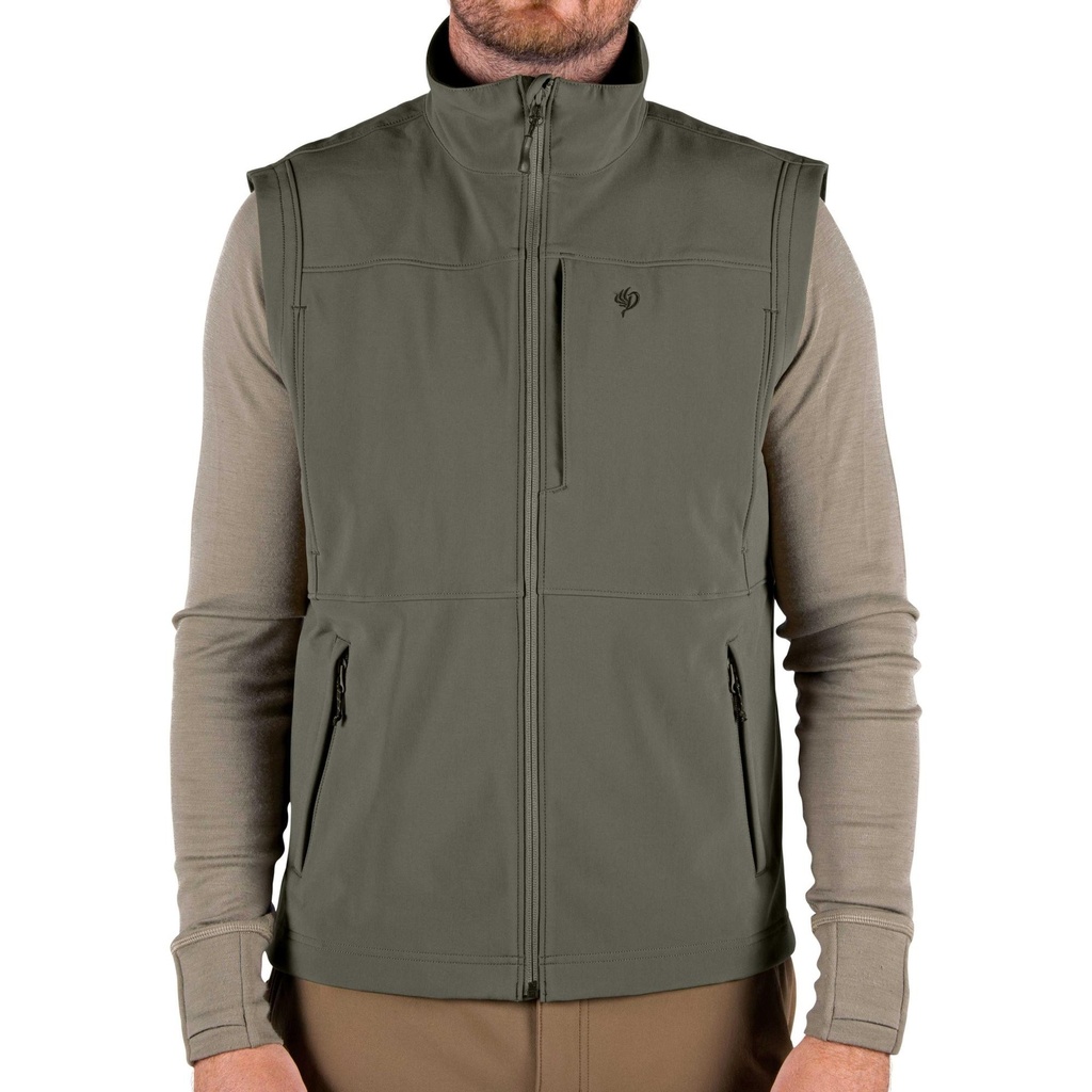 [000216544000000] Duck Camp Men's Contact Softshell Vest (S)