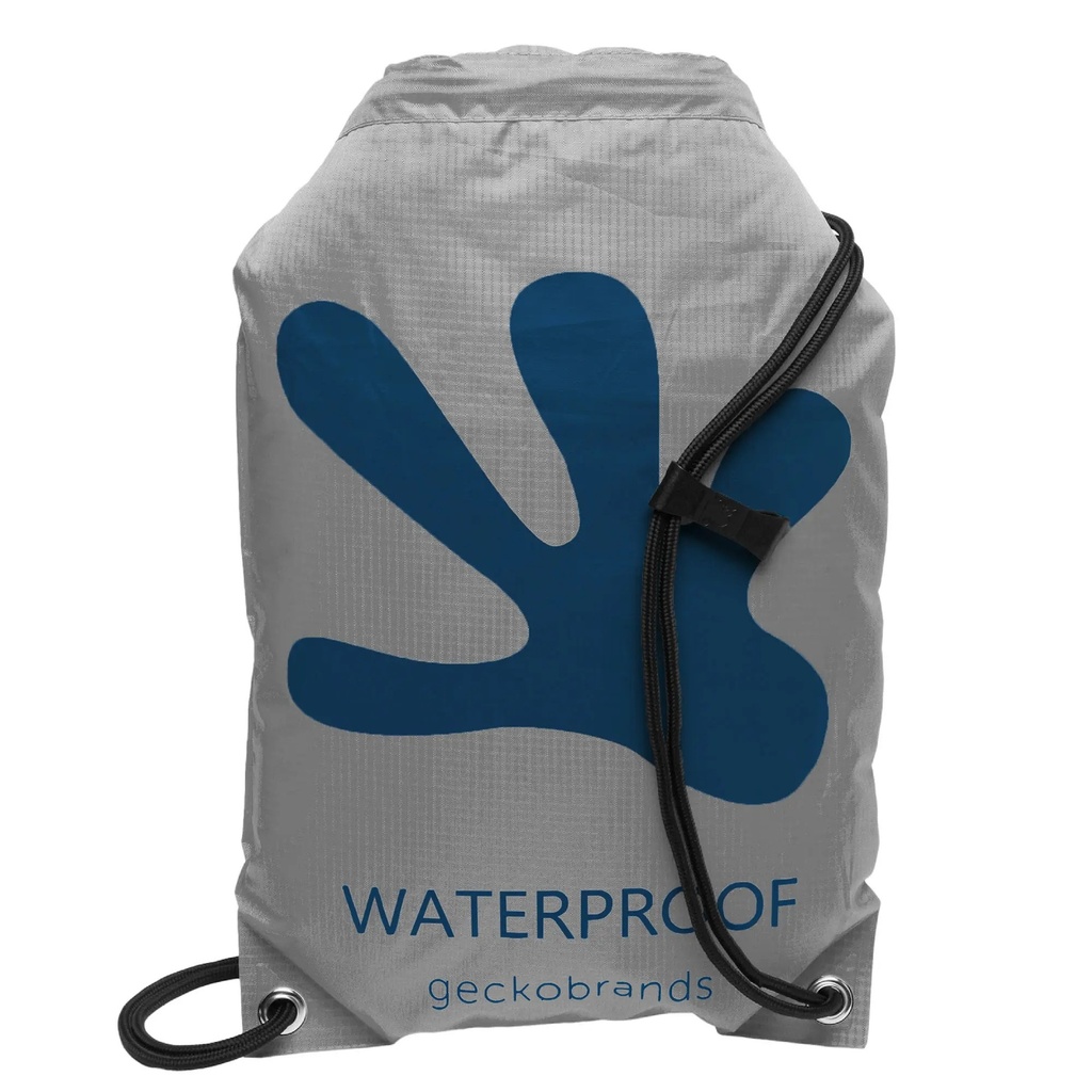 Geckobrands Waterproof 10L Drawstring Backpack