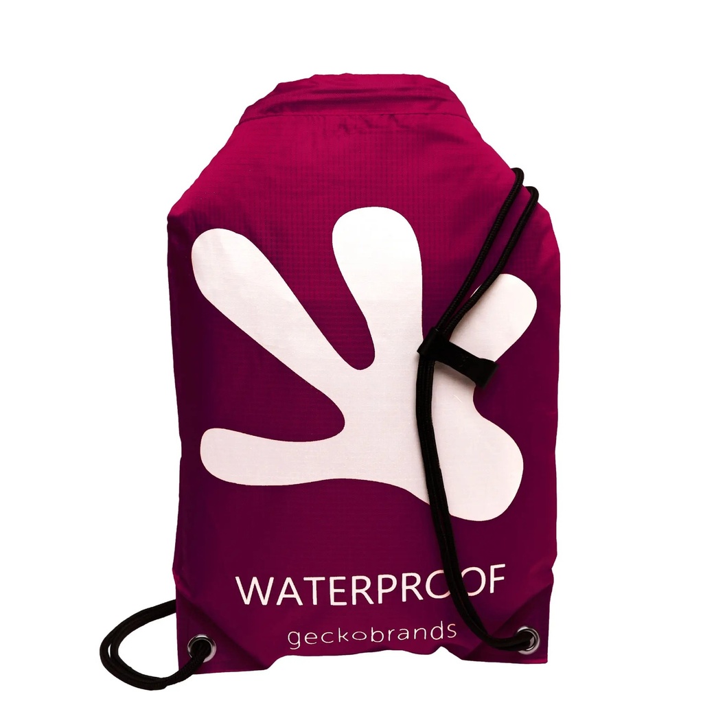 Geckobrands Waterproof 10L Drawstring Backpack