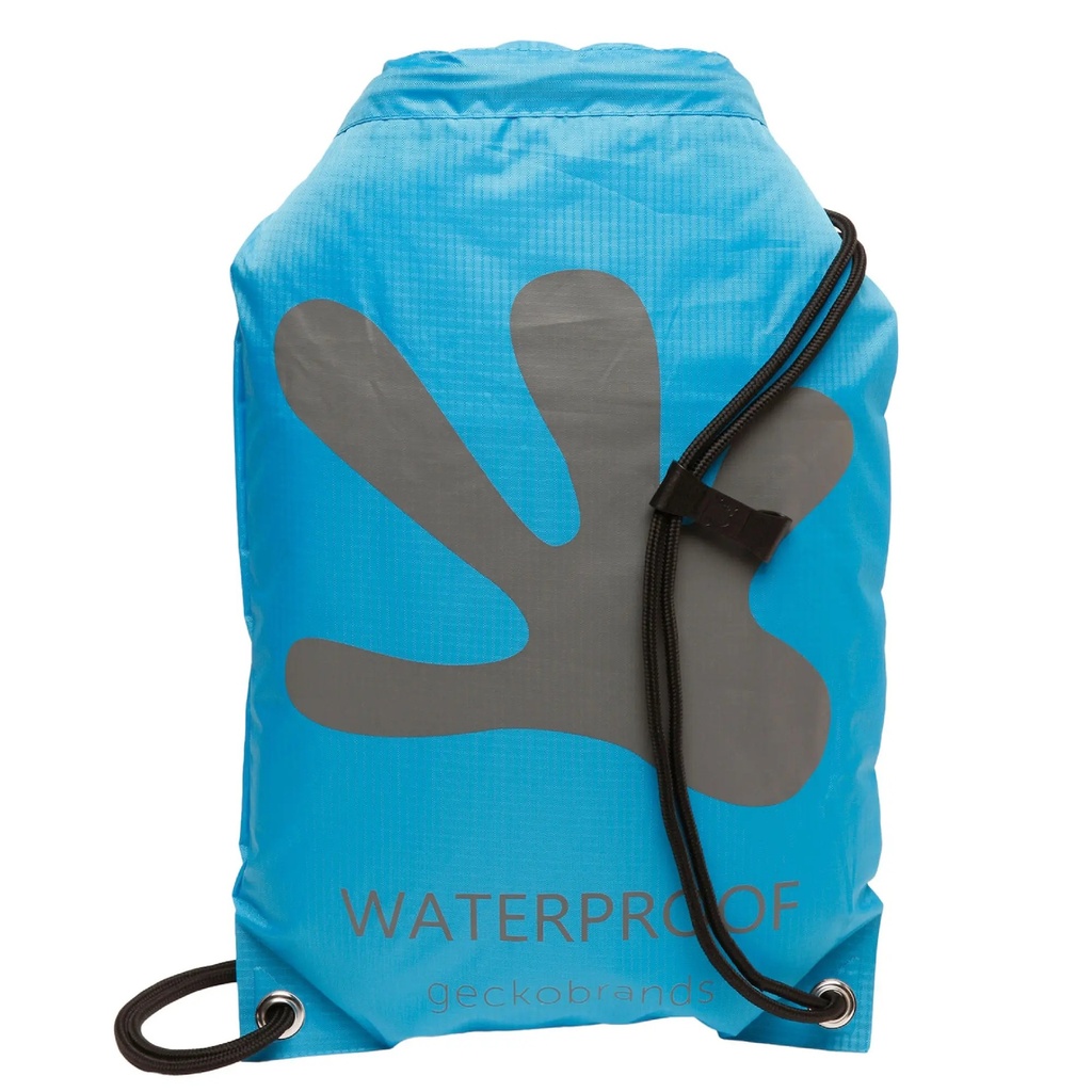 Geckobrands Waterproof 10L Drawstring Backpack