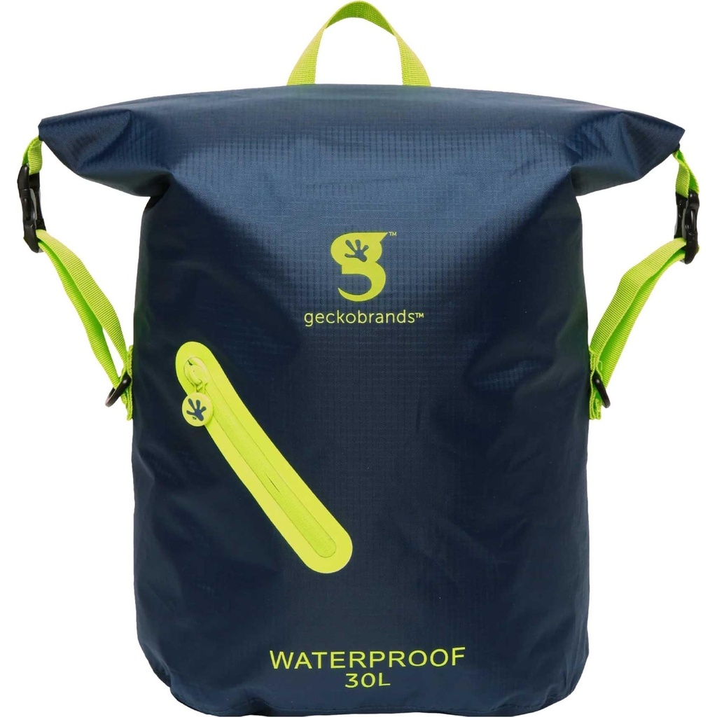 Geckobrands 30 Liter Lightweight Waterproof Backpack
