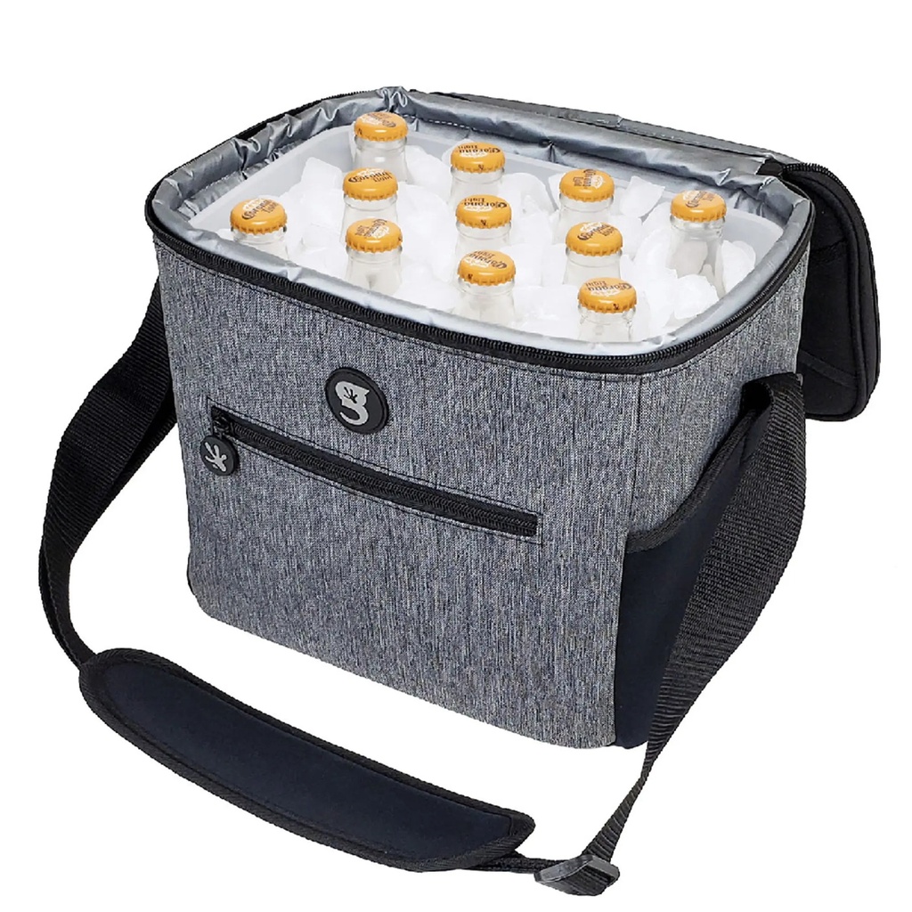 [000217376000000] Geckobrands 11 Bottle or 12 Can Medium Cooler (Grey)