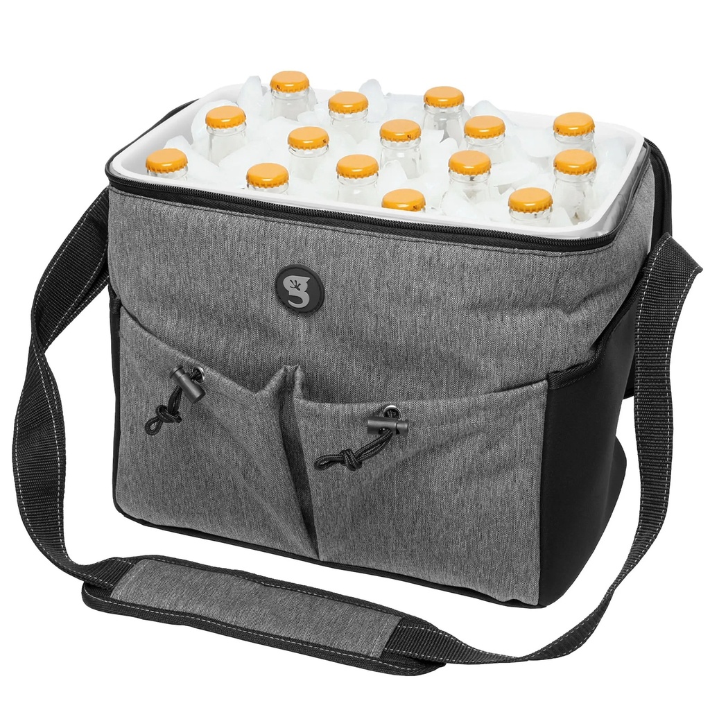 [000217377000000] Geckobrands 15 Bottles or 24 Can Large Cooler (Grey)