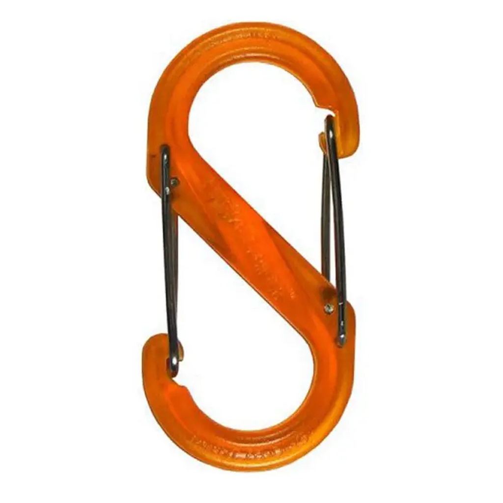 [000217820000000] Nite Ize No 4 S Biner Plastic Dual Carabiner (Orange)