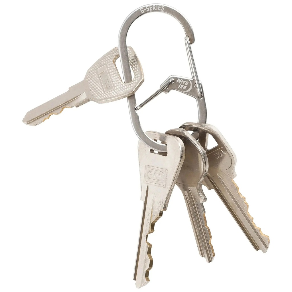 [000217870000000] Nite Ize G-Series Dual Chamber #3 Carabiner (Stainless)