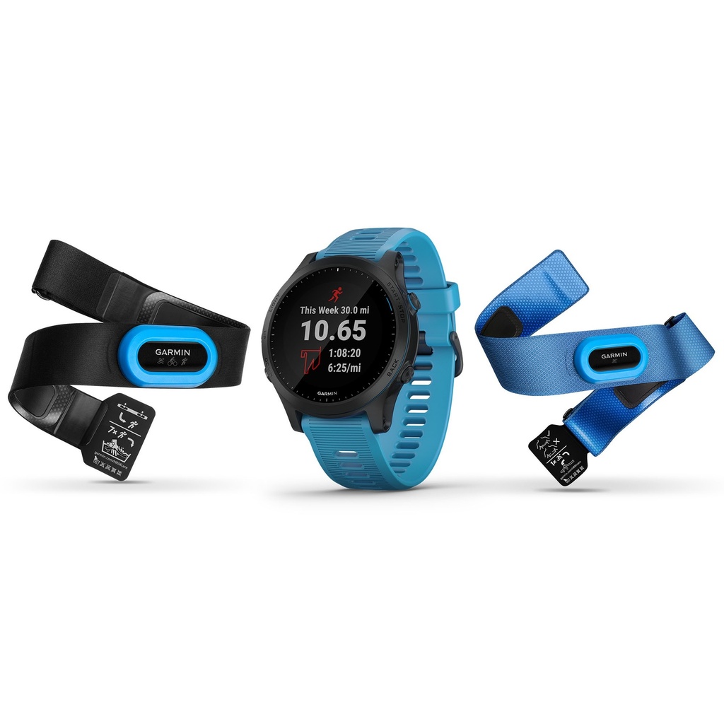 [000223307000000] Garmin Forerunner 945 GPS Running Watch Bundle