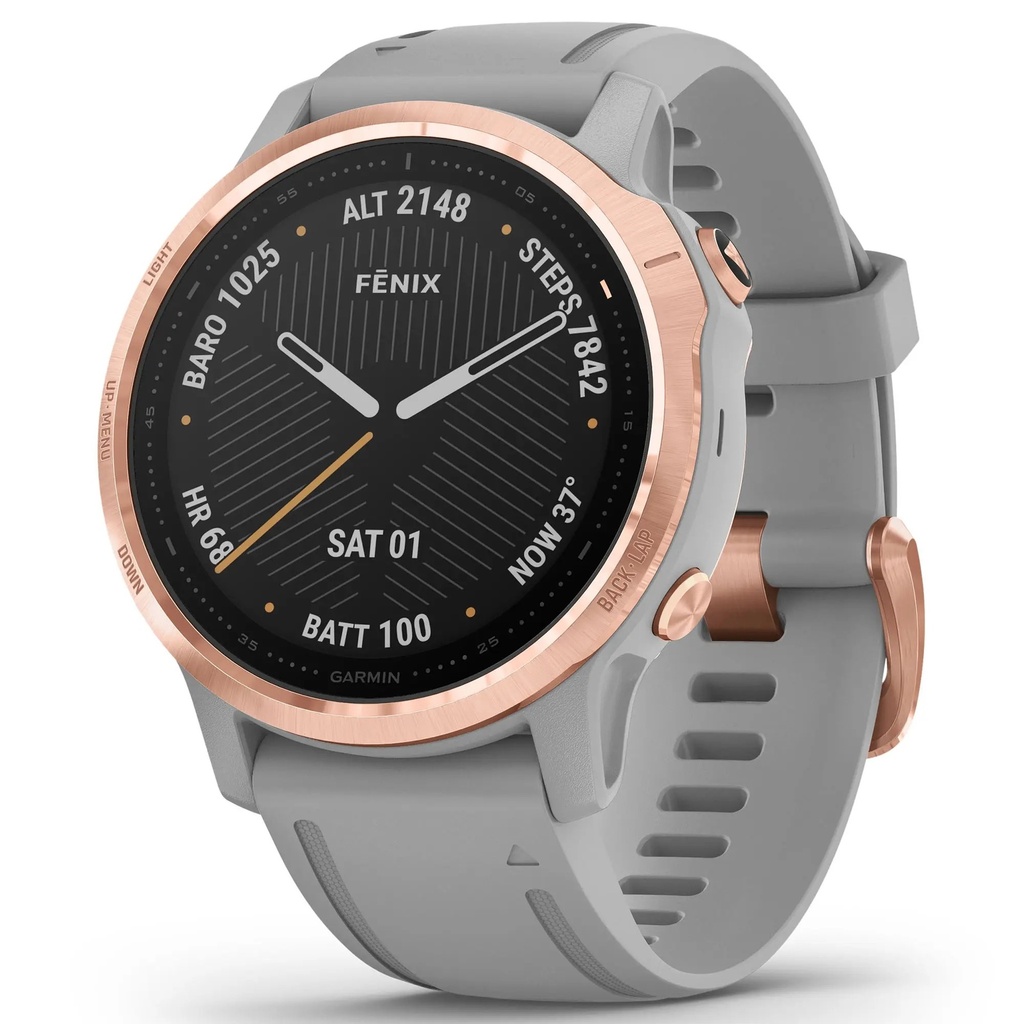 [000223315000002] Garmin fenix 6S GPS Smartwatch (Gold)