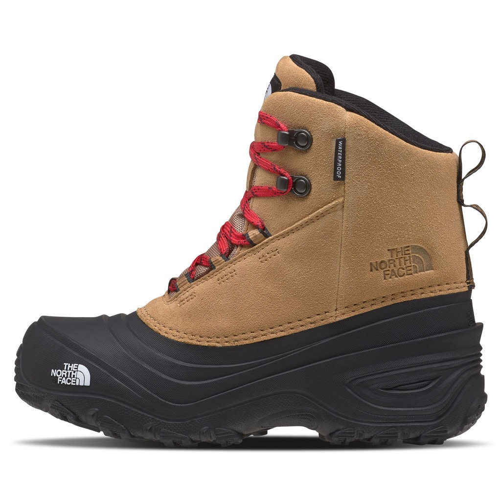 [000225090000000] The North Face Kids' Chilkat V Lace Waterproof Boots (Almond Butter, 5)