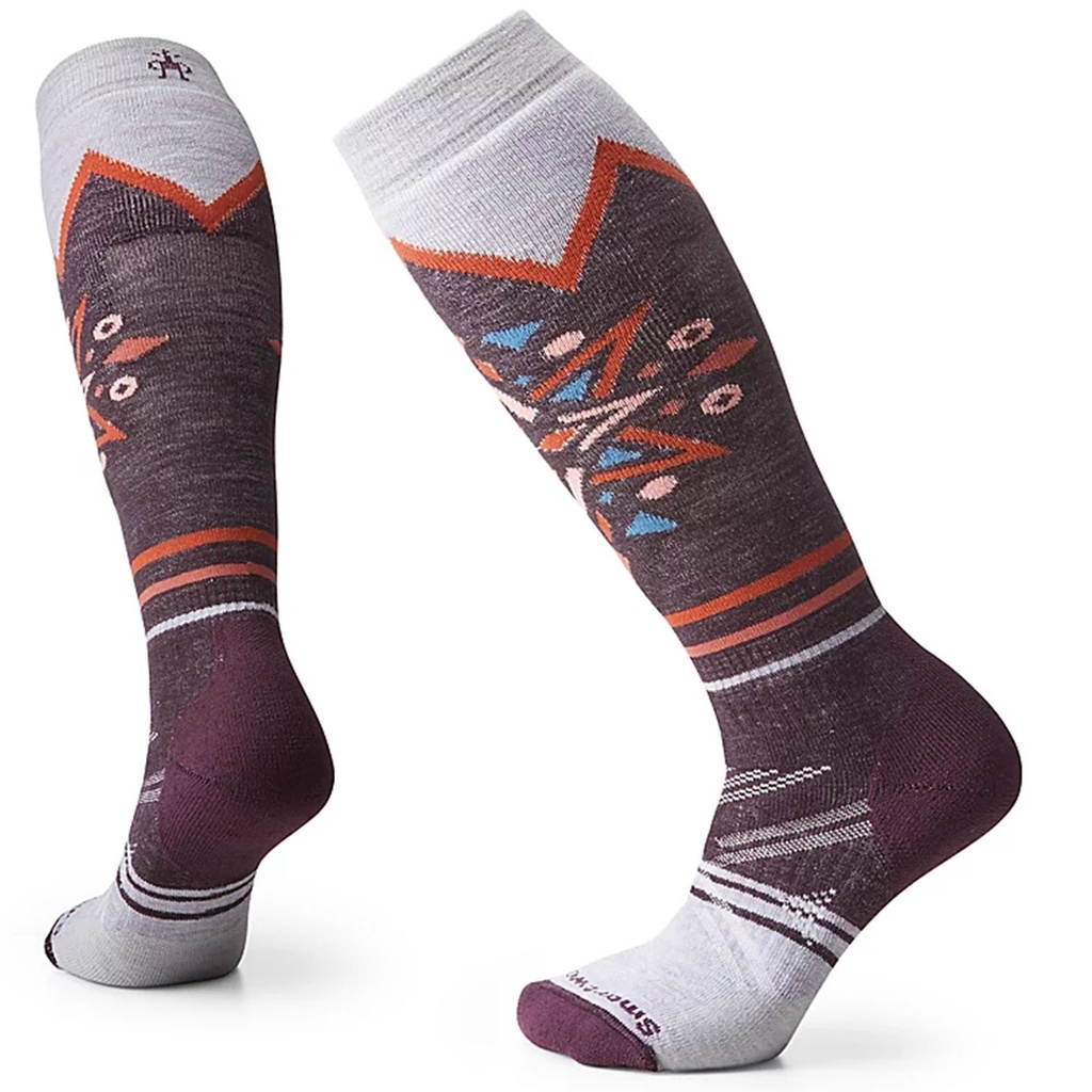 [000225141000000] Smartwool Women's Full Cushion Mountain Snowflake Pattern Over The Calf Ski Socks (S)