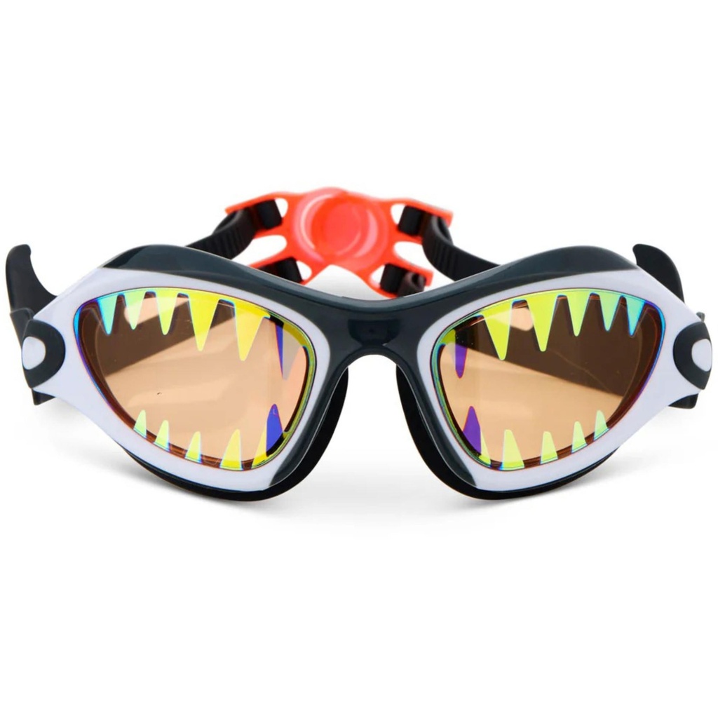 Bling2o Boys' Great Bite White Megamouth Swim Goggles