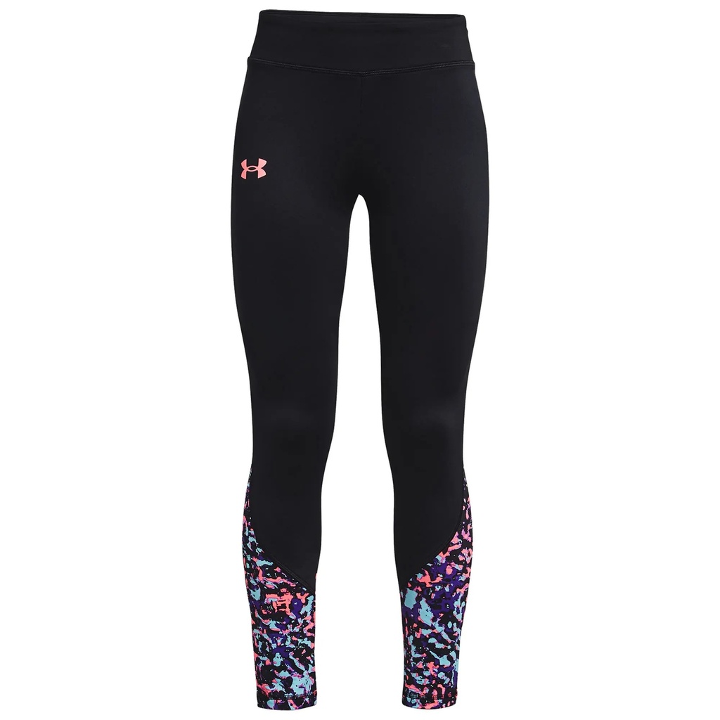 [000226657000000] Under Armour Girls Cozy Armour Novelty Leggings (Black/Black, S)