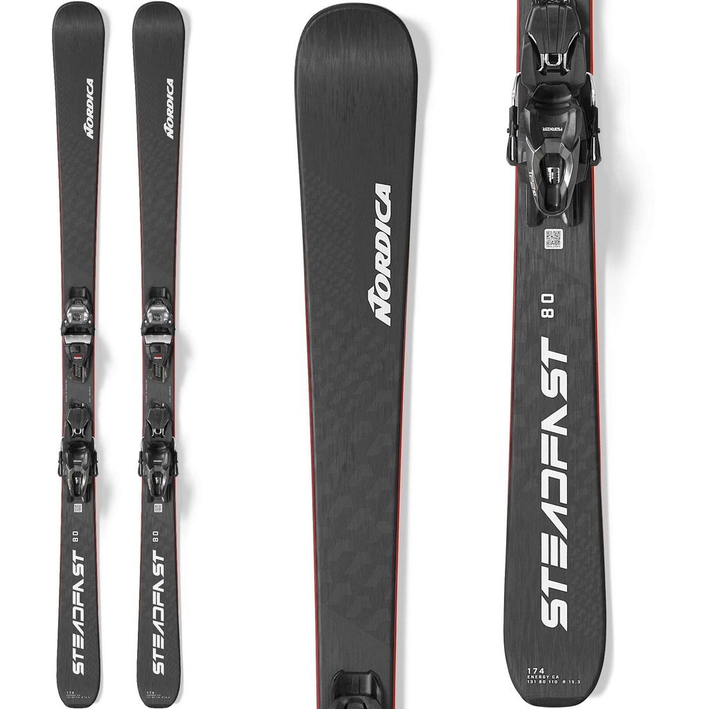 [000227547000000] Nordica Men's Steadfast 80 CA Skis with TP2 Compact 10 FDT Bindings (162 CM)