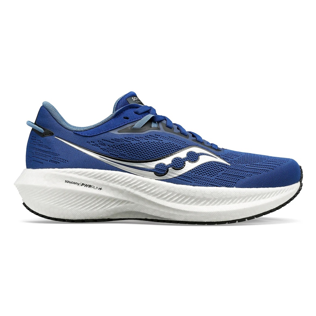 [000228268000000] Saucony Men's Triumph 21 Running Shoes (Indigo/Black, 8.5)