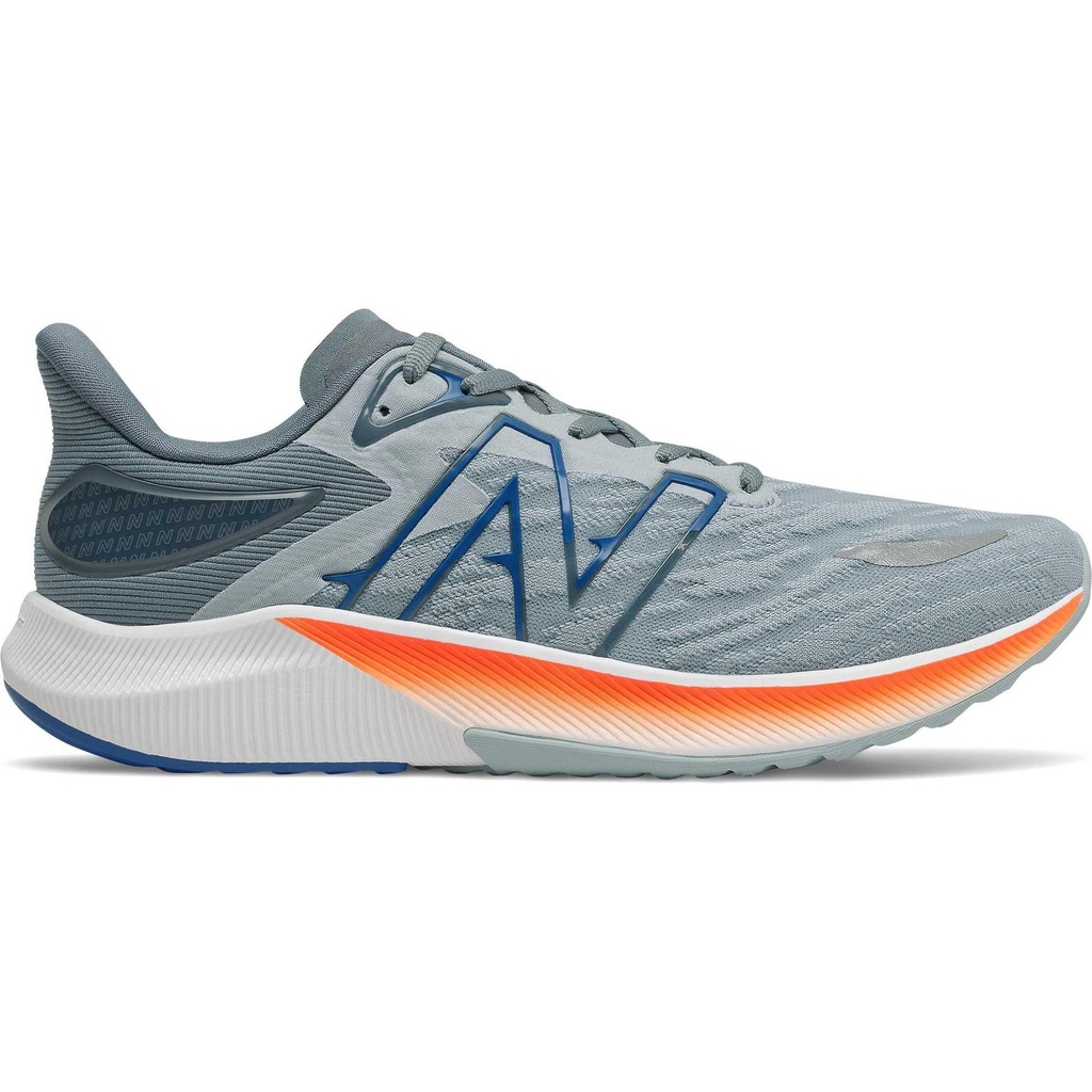 [000228287000000] New Balance Men's FuelCell Propel v3 Running Shoes (Light Slate/Dynamite, 8.5)
