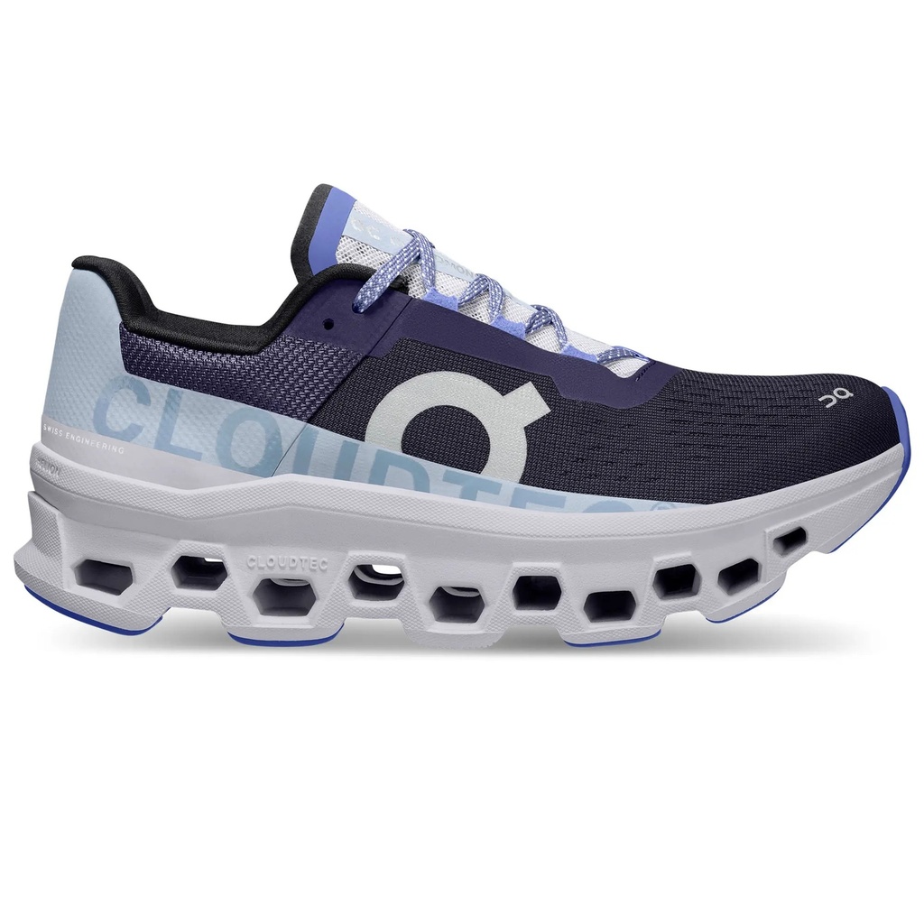 [000228408000000] On Women's Cloudmonster Running Shoes (Acai/Lavender, 5)