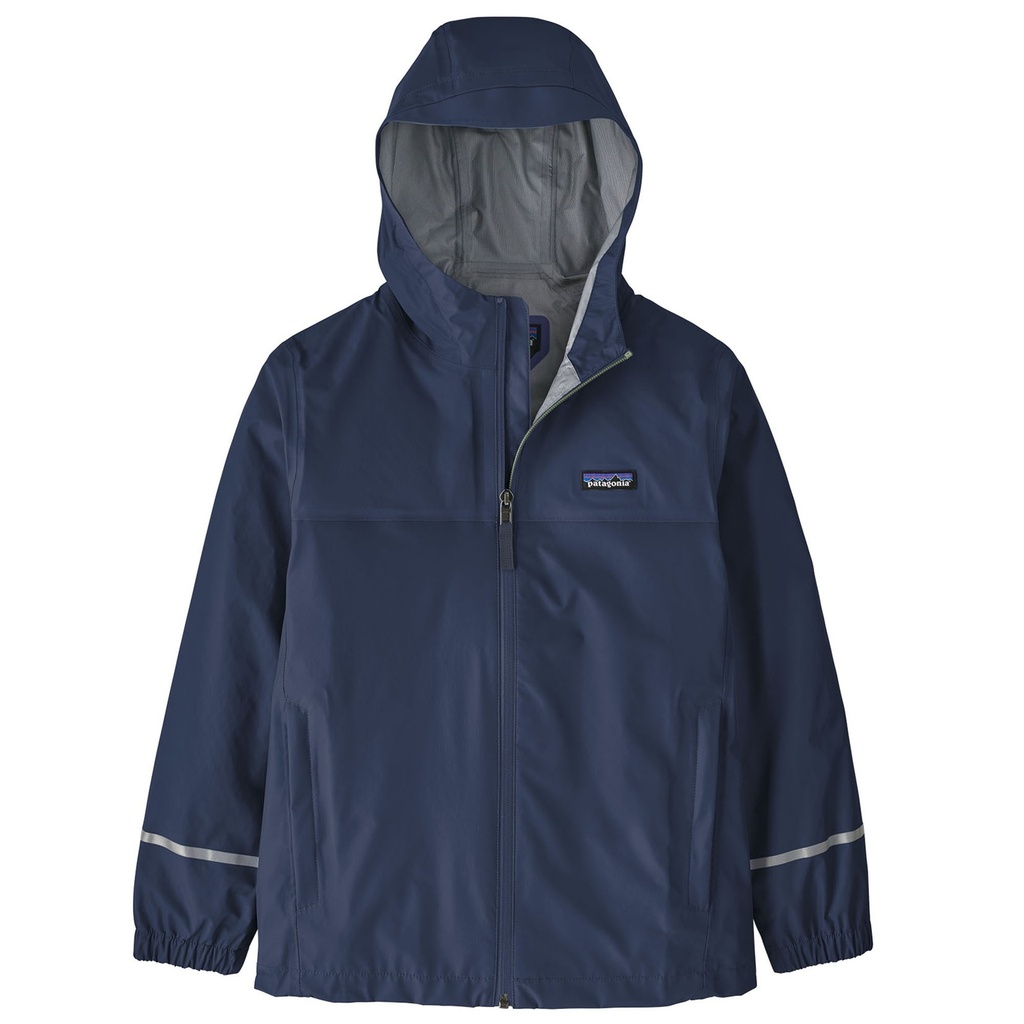 [000230566000000] Patagonia Kids' Torrentshell 3L Rain Jacket (Navy, XS)