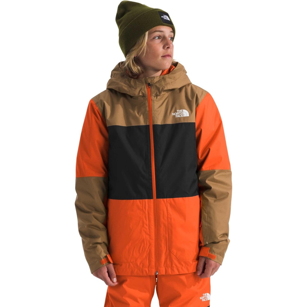 [000227211000006] The North Face Boys' Reversible Shasta Full Zip Hooded Jacket (Algae, XS)