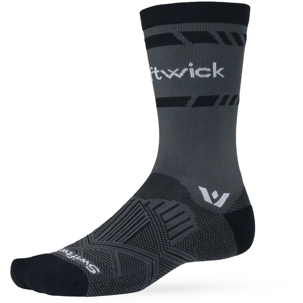 [000231870000000] Swiftwick Aspire Crew Socks (Charcoal Grey, M)