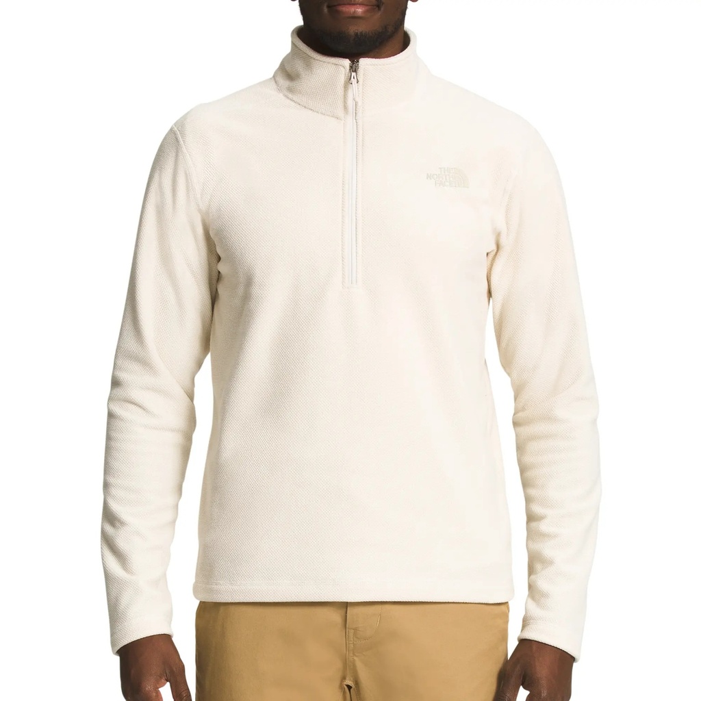[000213506000060] The North Face Men's Textured Cap Rock 1/4 Zip Pullover Sweatshirt (Smoke Grey, S)