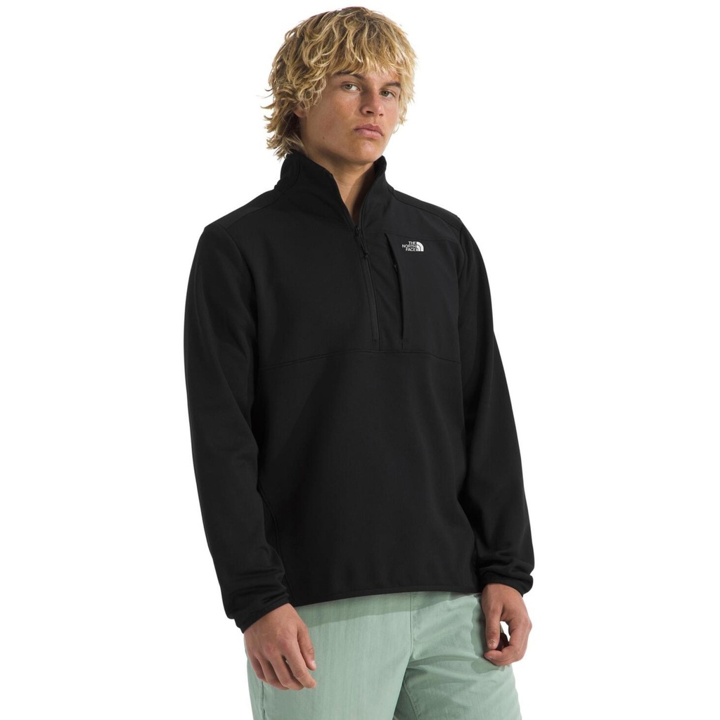[000213568000030] The North Face Men's TNF Performance Fleece 1/4 Zip Jacket (Smoke Grey, XS)