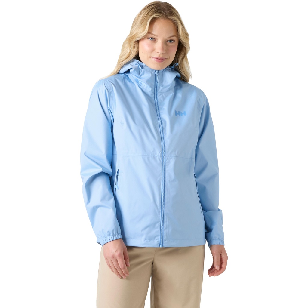[000232642000000] Helly Hansen Women's Hilo Rain Jacket (Bright Blue, XS)