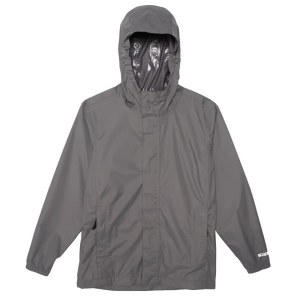 [000232653000000] Boulder Gear Boys Stratus Rain Jacket (Steel, XS)