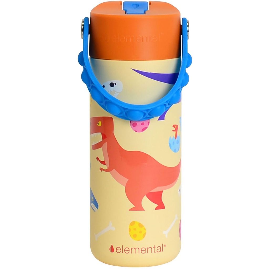 Elemental Fidget Handle Kids Stainless Water Bottle - 18oz
