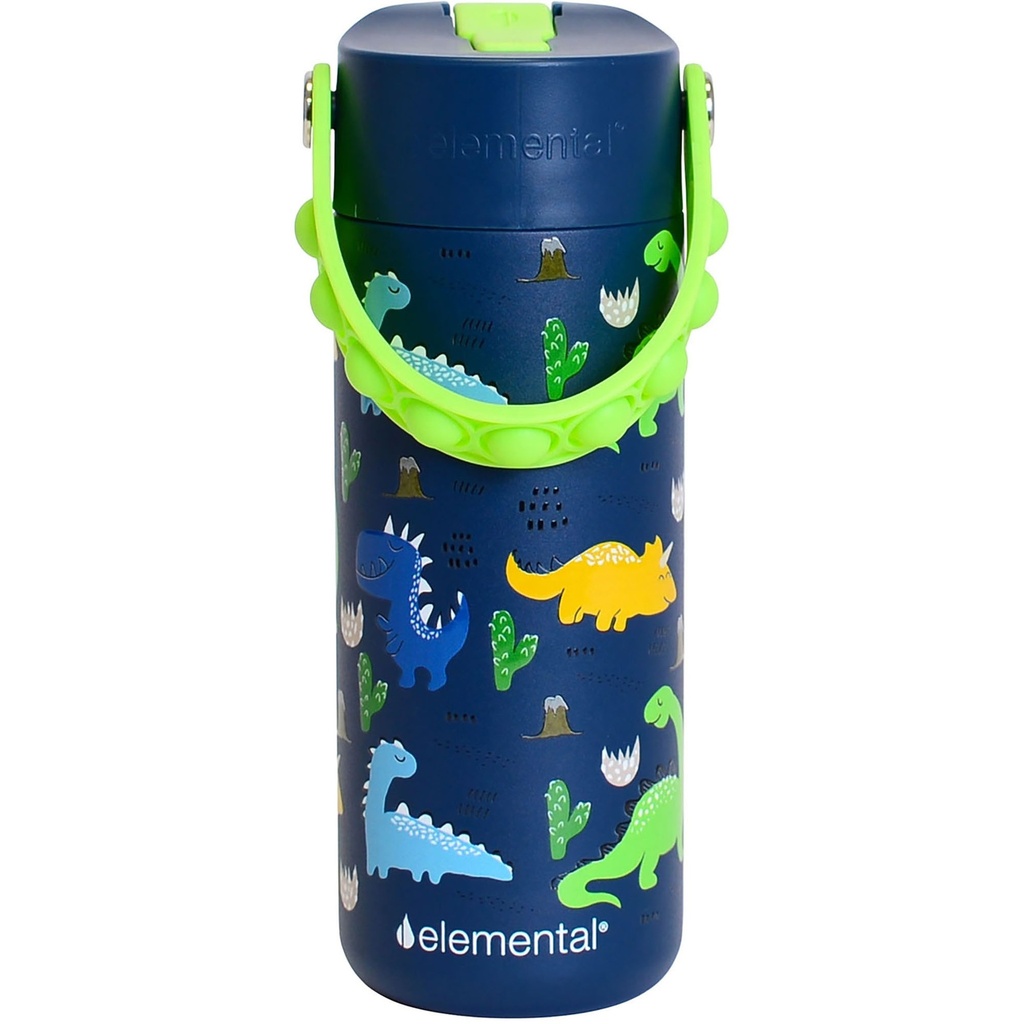 Elemental Fidget Handle Kids Stainless Water Bottle - 18oz