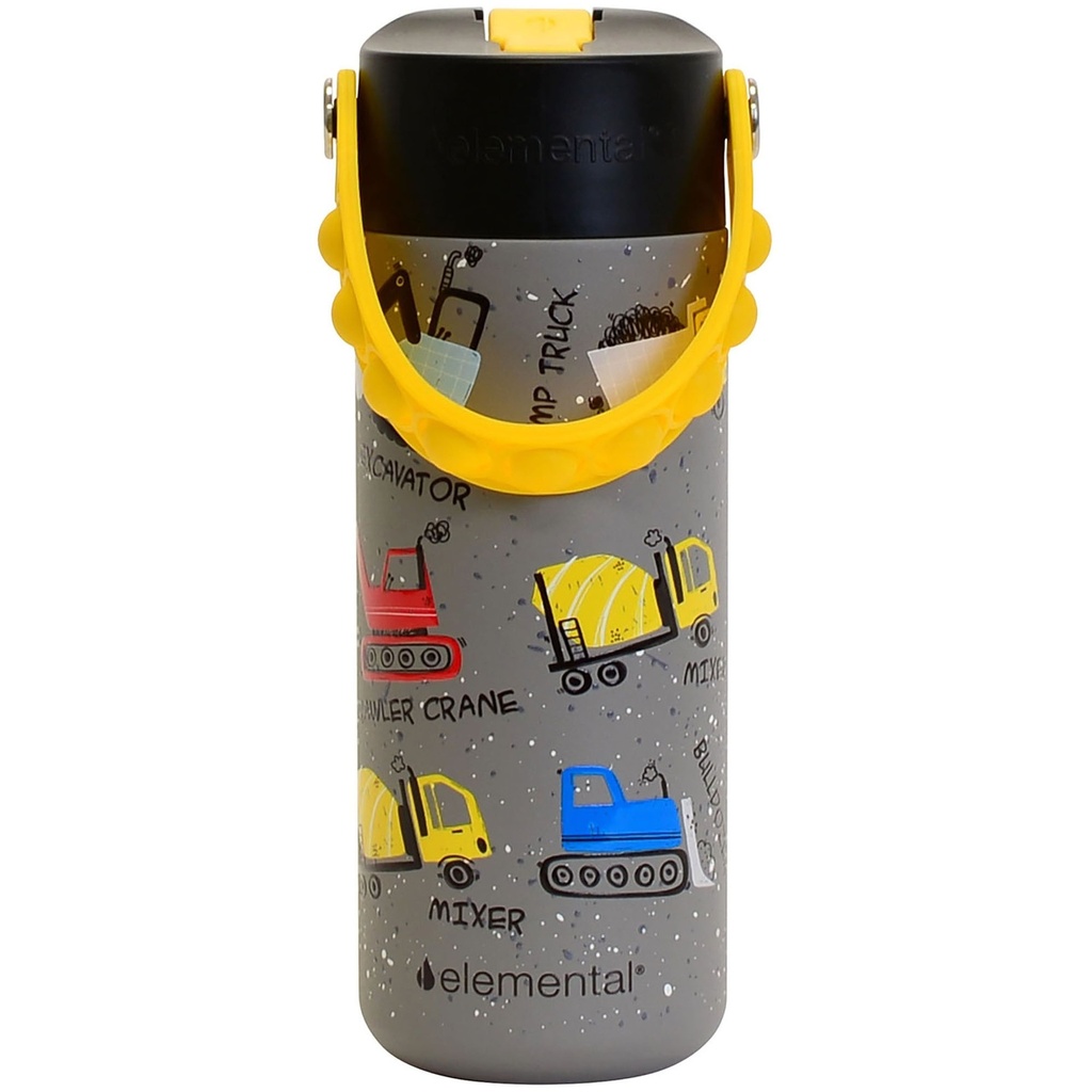Elemental Fidget Handle Kids Stainless Water Bottle - 18oz