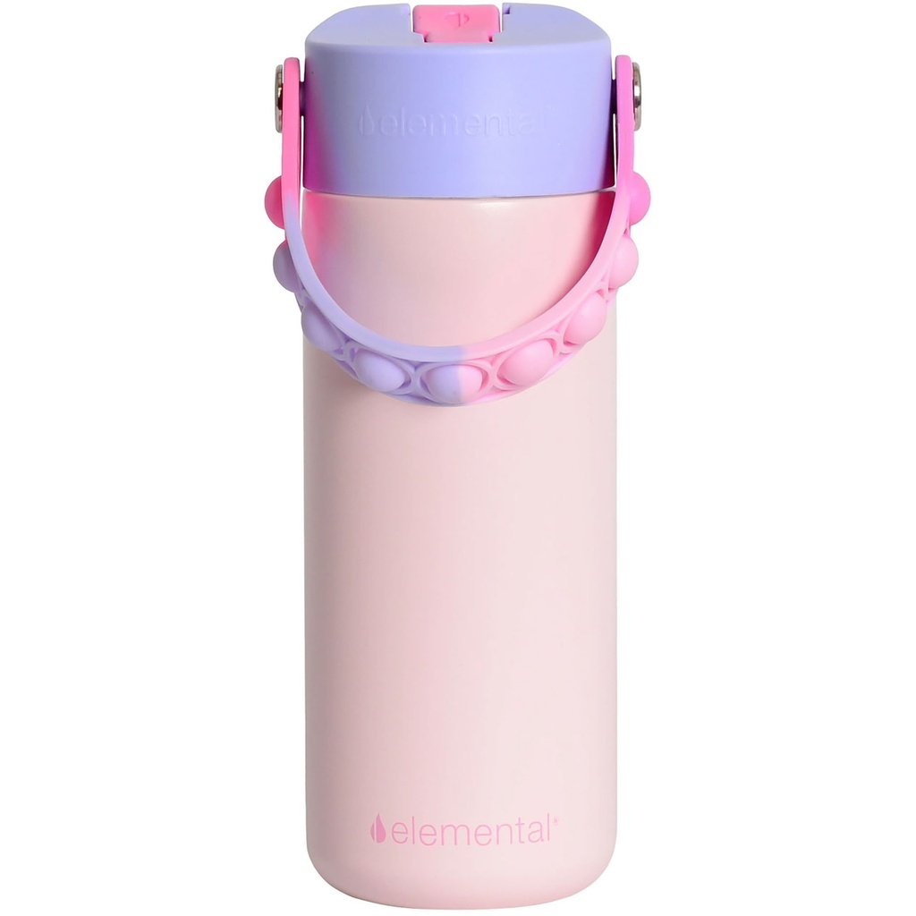 Elemental Fidget Handle Kids Stainless Water Bottle - 18oz