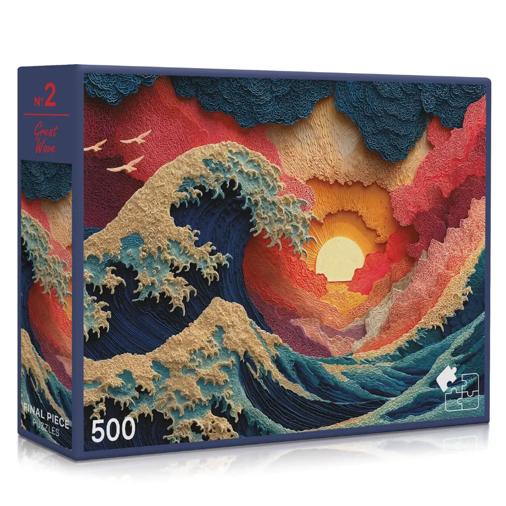[000245300000000] Final Piece Puzzles Great Wave - 500 Piece