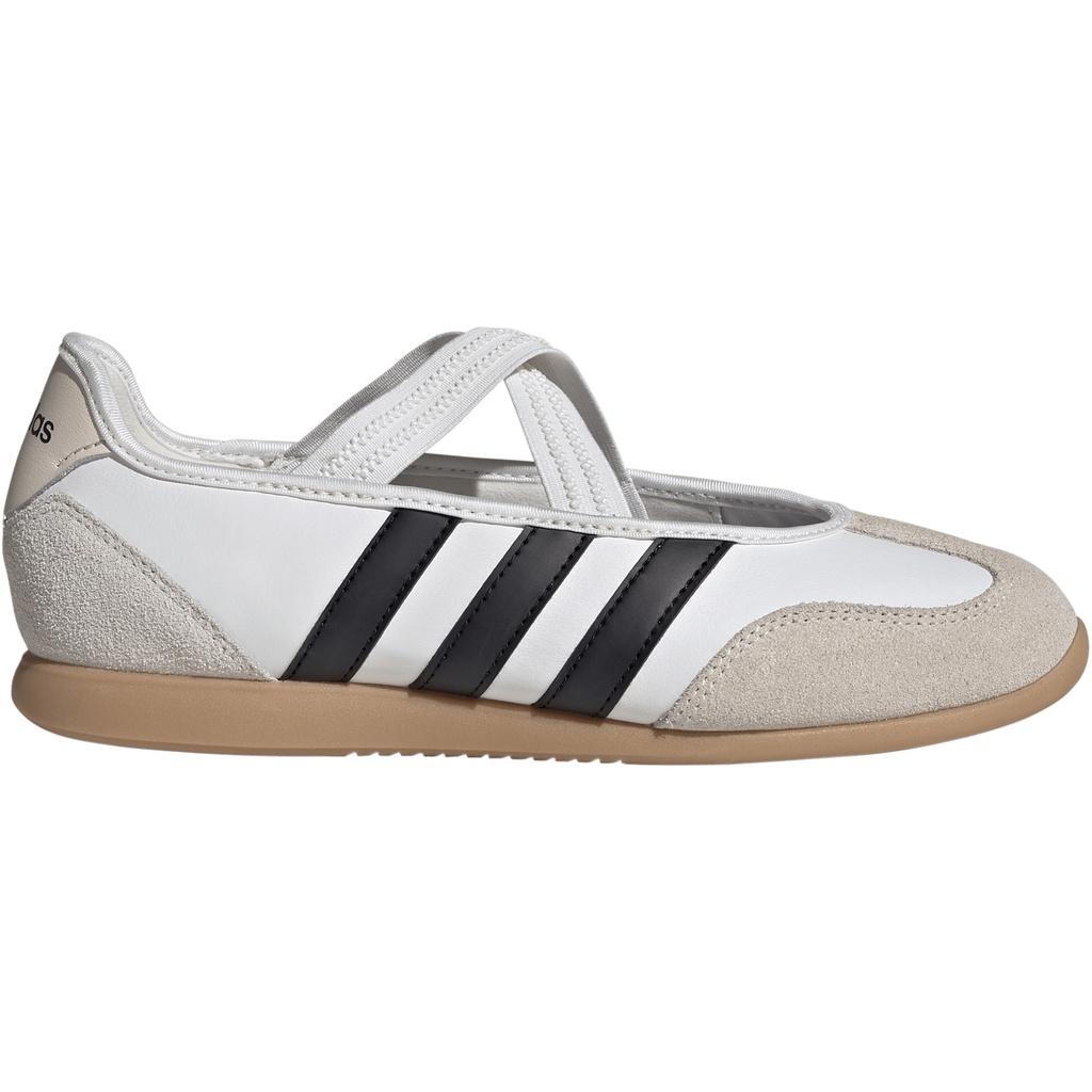 [000246250000008] Adidas Women's Barreda Mary Jane Shoes (6.5, Core White/Core Black/Gum)