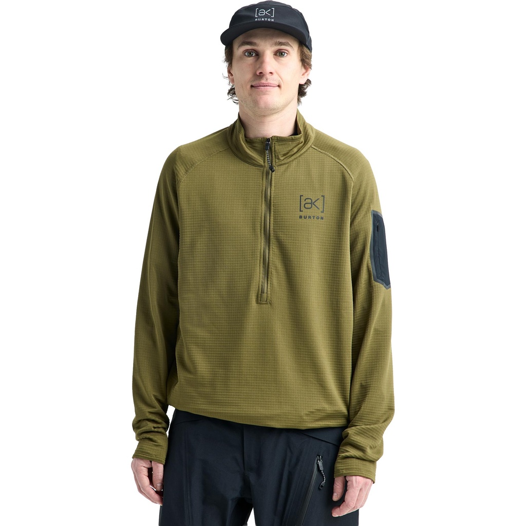 Burton Men's [ak] Helium Grid Half-Zip Fleece
