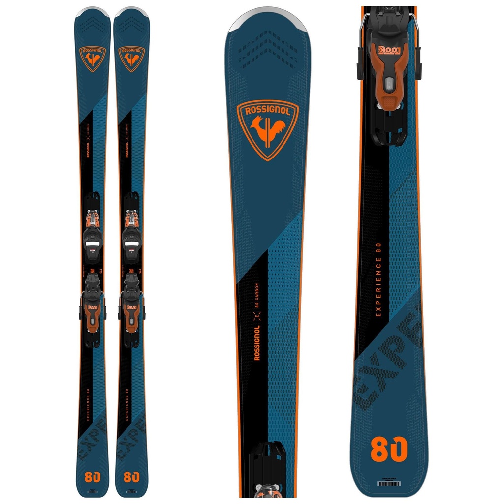 Rossignol Men's Experience 80 Carbon Skis with Xpress 11 GripWalk