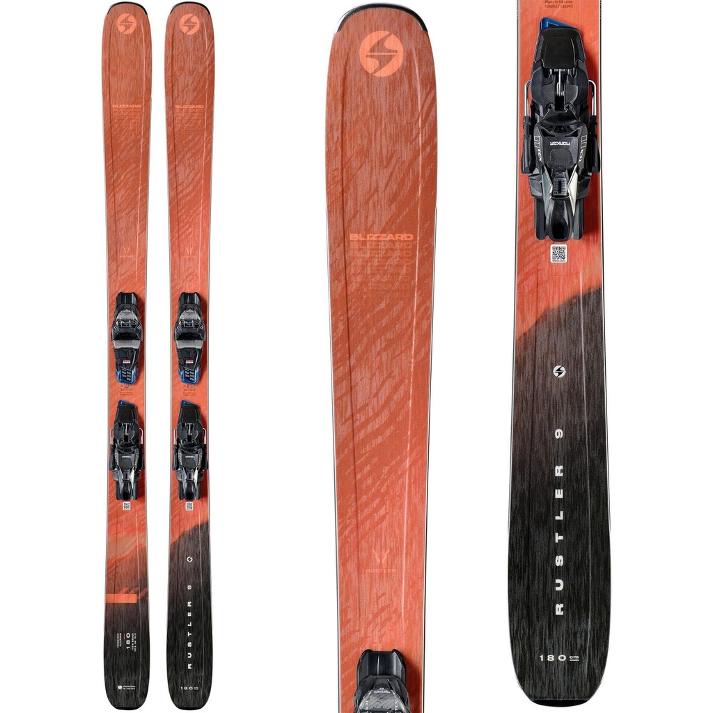 Blizzard Men's Rustler 9 Snow Skis with TCX 11 Bindings