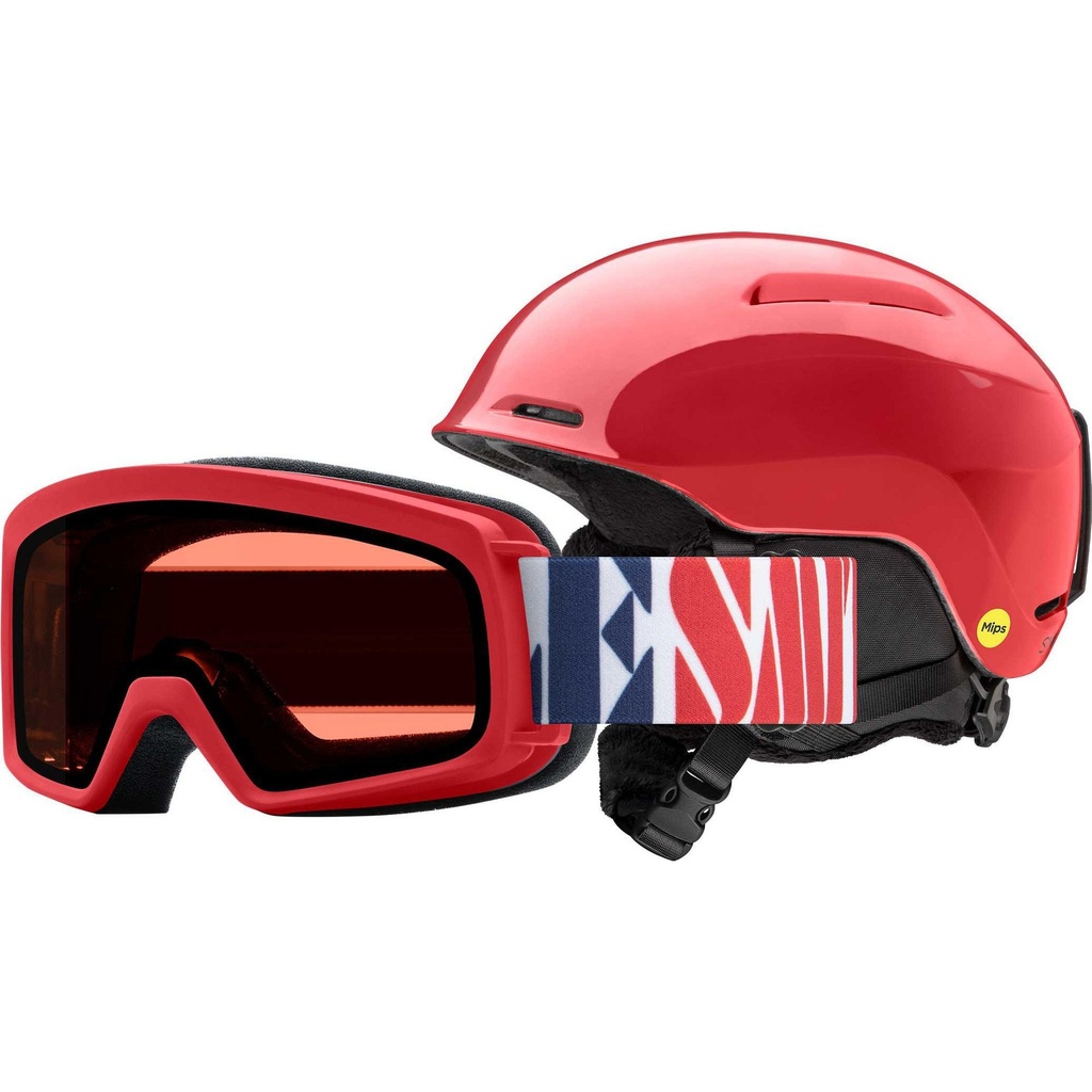 Smith Kids Glide Snow Helmet and Gambler Ski Goggle Combo