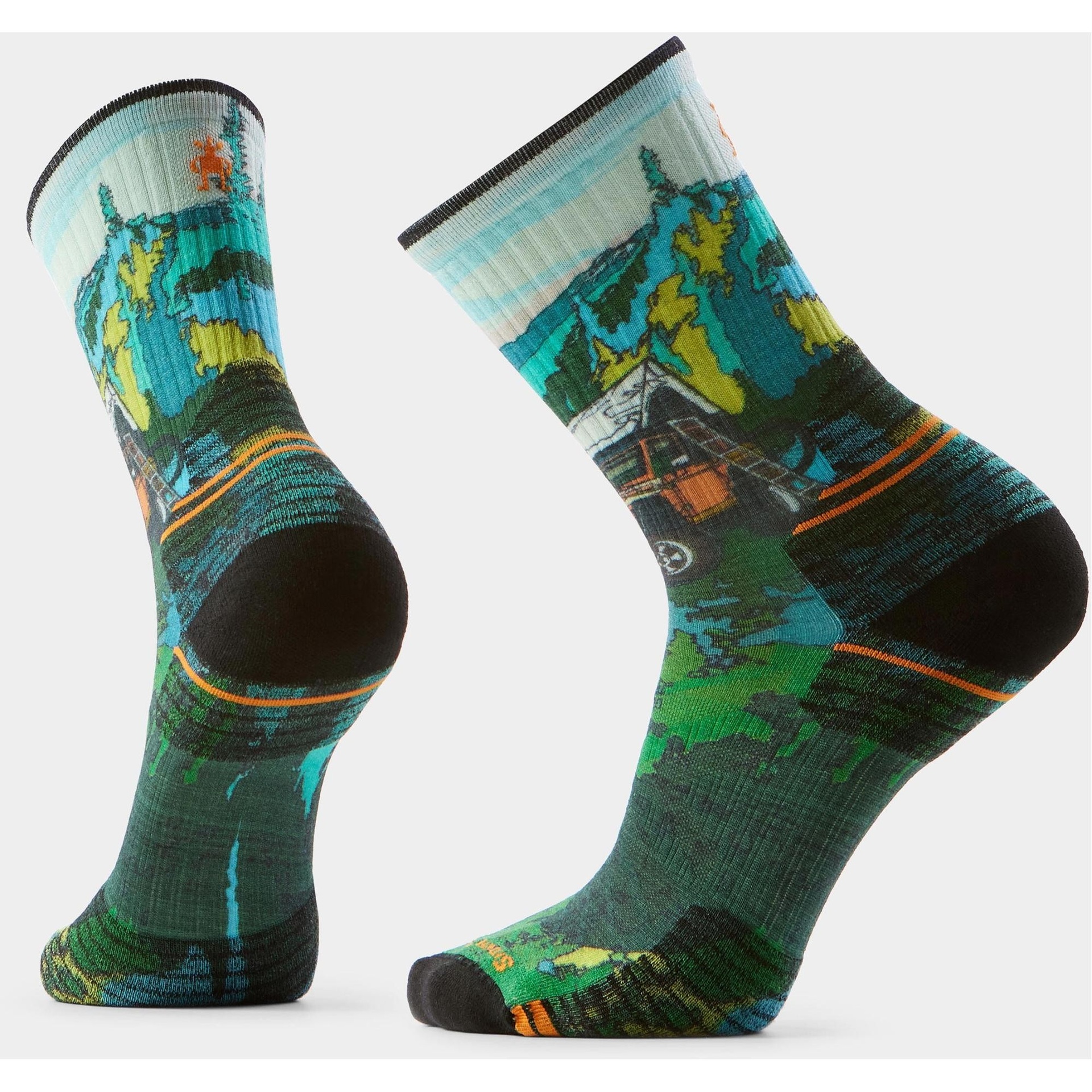 Smartwool Men's Hike Trail Trekker Print Crew Socks