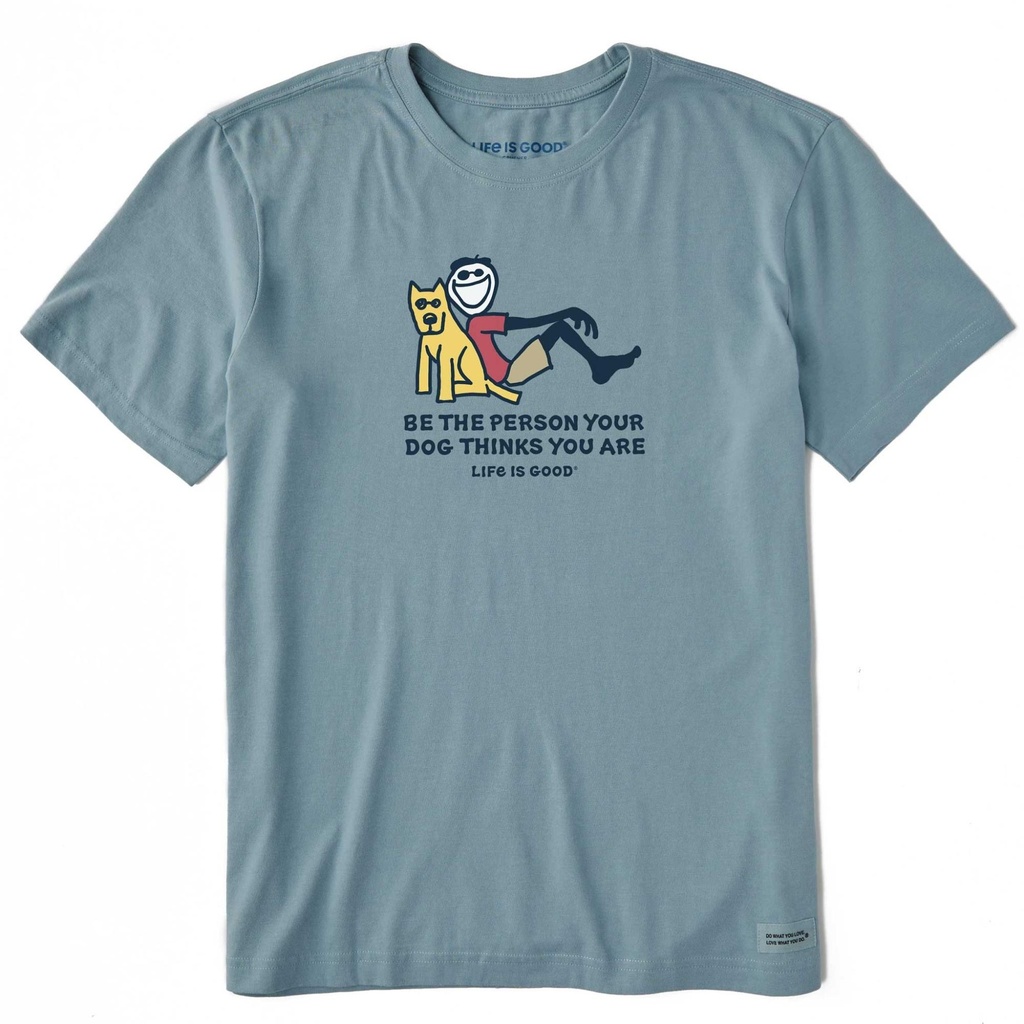 Life Is Good Men's Jake & Rocket Be The Person Short Sleeve T Shirt